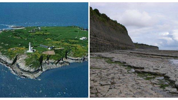 Ynys Echni a Thrwyn Larnog