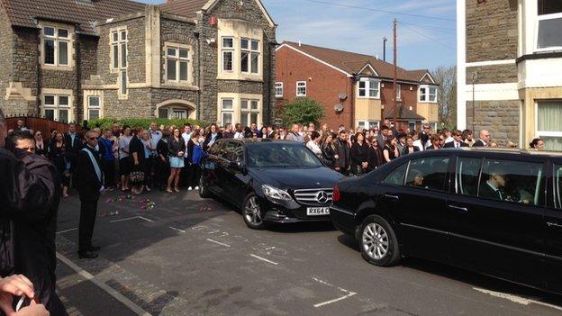 Becky Watts' funeral