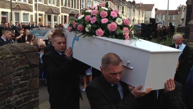 Becky Watts' funeral