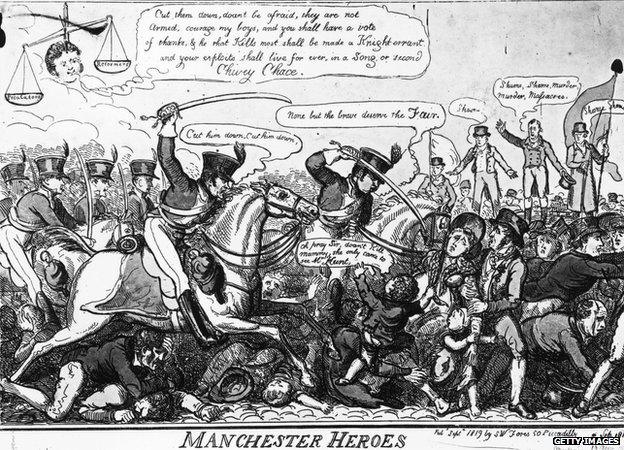 1819 Peterloo cartoon