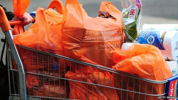 Sainsbury's shopping bags