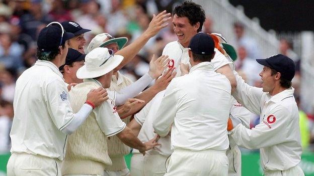 Gary Pratt's run-out of Australian captain Ricky Ponting at Trent Bridge