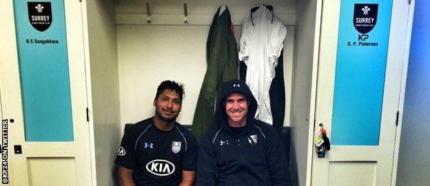 Kumar Sangakkara and Kevin Pietersen