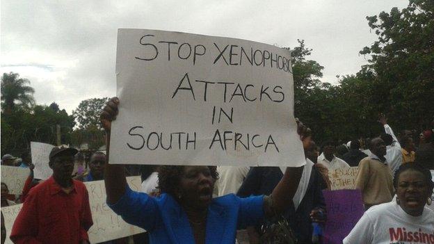 A demonstration in Harare