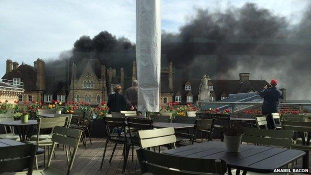 Hotel fire from Ashmolean