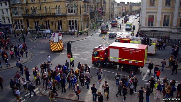 Crowds at Randolph fire