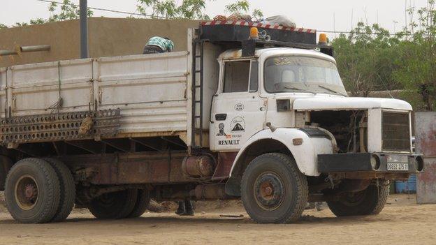 A truck in Mali