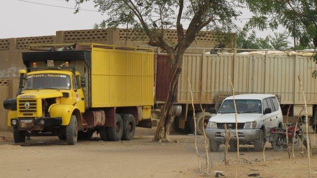 A lorry in Gao, Mali