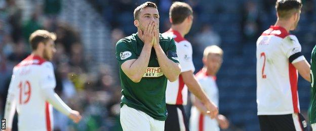 Hibernian player Lewis Stevenson