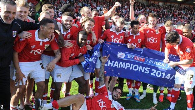 Bristol City celebrate