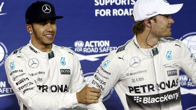 Lewis Hamilton and Nico Rosberg