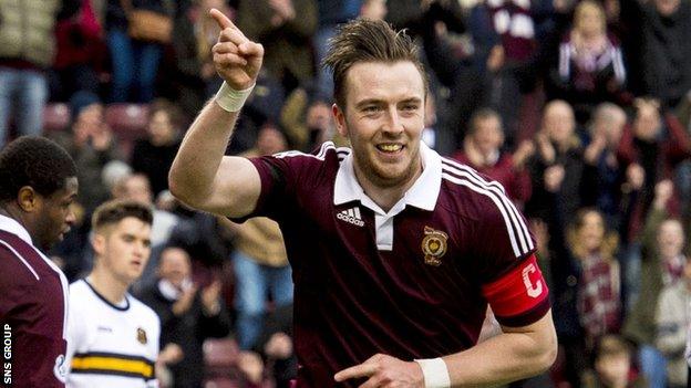 Hearts captain Danny Wilson