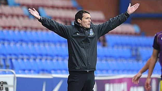 Everton Ladies manager Andy Spence