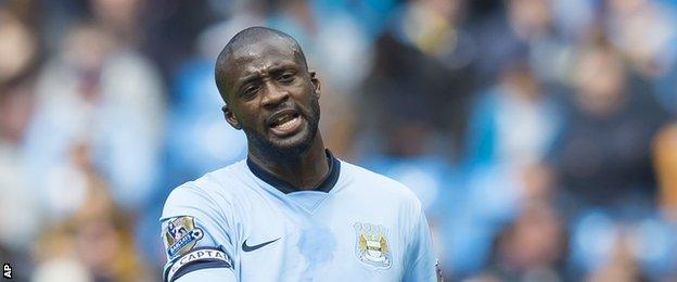 Manchester City midfielder Yaya Toure