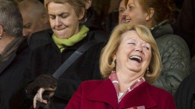 Leeann Dempster (left) and Ann Budge