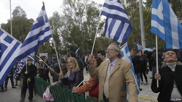 Golden Dawn supporters in Athens (20 April)