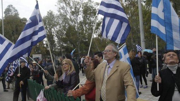 Golden Dawn supporters in Athens (20 April)