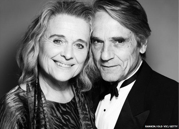 Sinead Cusack and husband Jeremy Irons