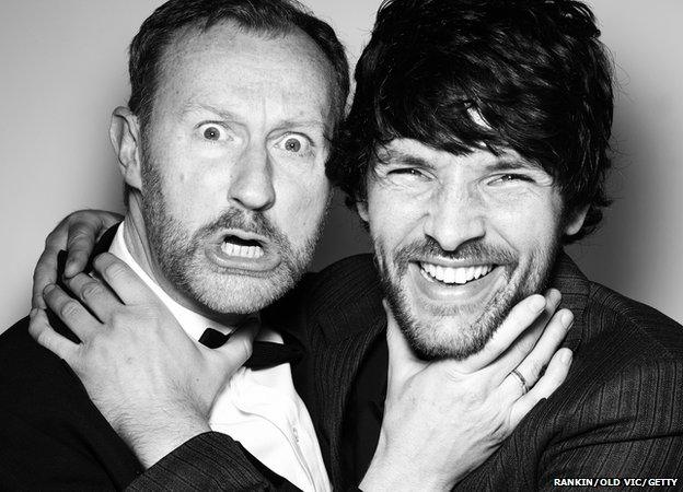 Mark Gatiss and Colin Morgan