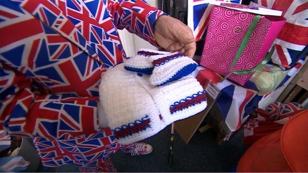Gifts for the new baby from royalist Terry Hutt
