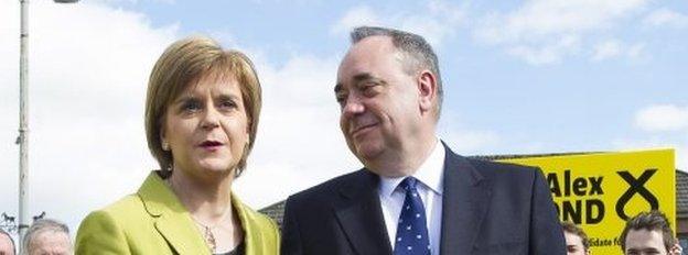 Nicola Sturgeon and Alex Salmond