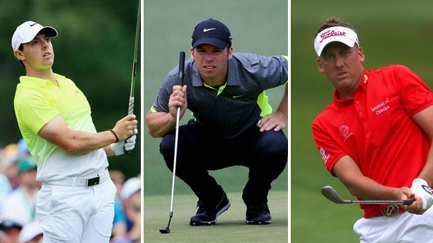 Rory McIlroy, Paul Casey and Ian Poulter