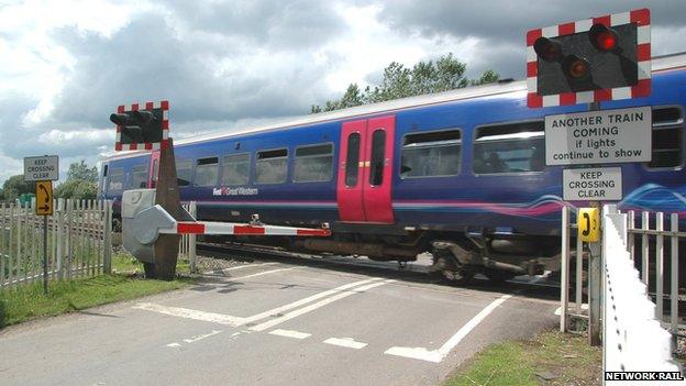 Ufton Nervet level crossing