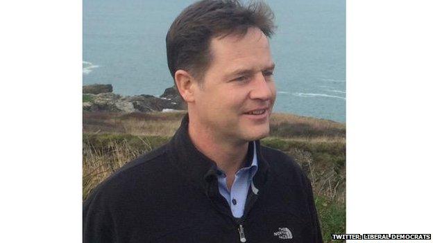 Nick Clegg's Twitter icon image