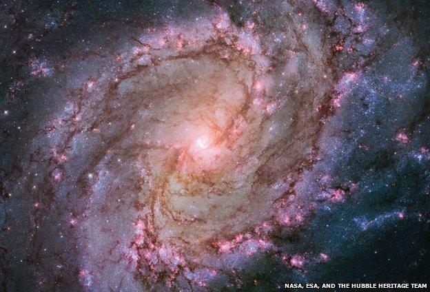 M83 Southern Pinwheel Galaxy, Barred Spiral galaxy