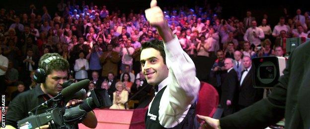 Ronnie O'Sullivan wins 2001 world title