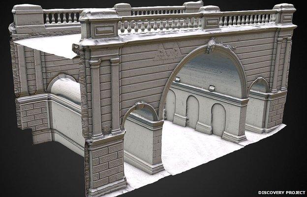 A 3D model of Ferryquay Gate in Derry