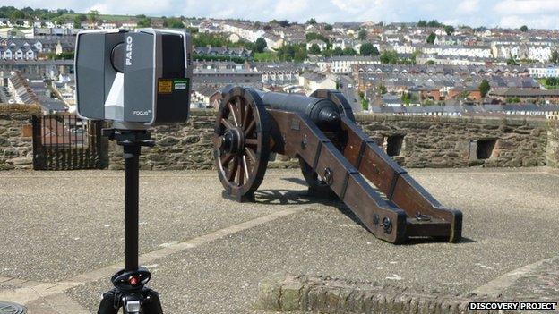 A 3D scanner on Derry's walls