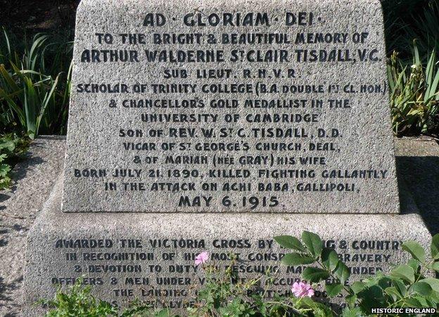 St George's Church war memorial, Deal, Kent