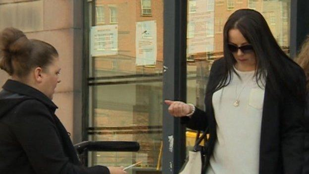 Leann Walker (right/ in sunglasses)