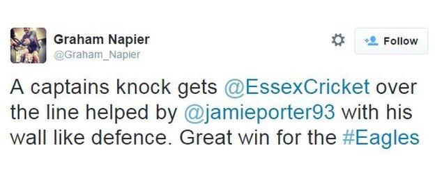 Essex all-rounder Graham Napier