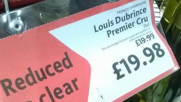 supermarket price labels