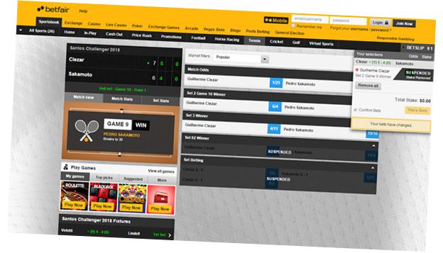 Betfair website