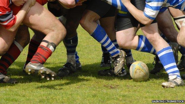 rugby scrum