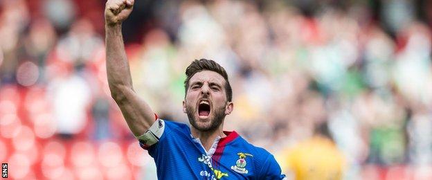 Inverness left-back Graeme Shinnie will play his final game for the Highlanders in the Scottish Cup final