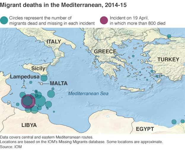 Migrants map