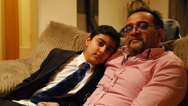 Mohammed Sheikh and his son Rameez