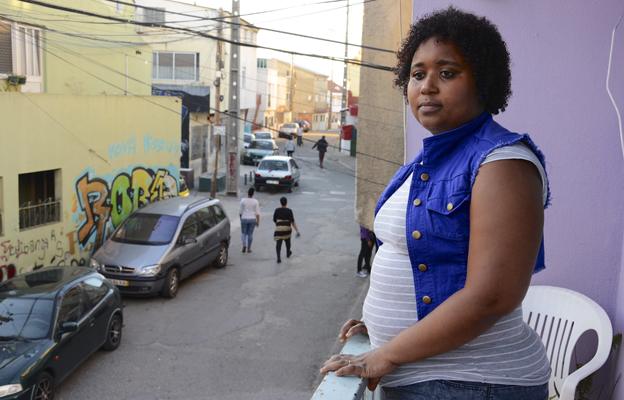 Jailza Sousa on her balcony