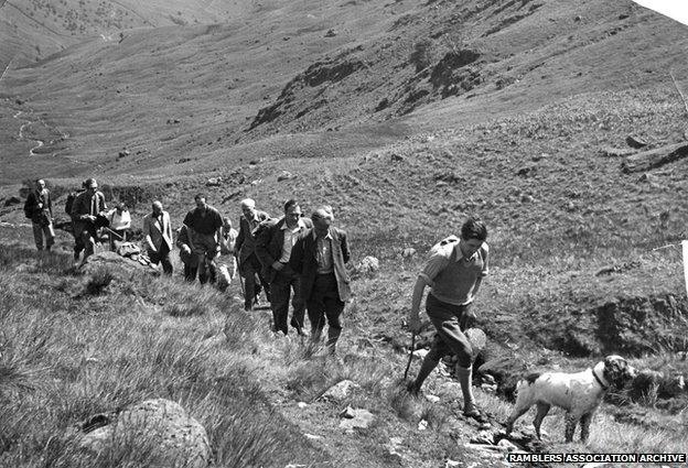 Pennine Way 1965 opening, Peak District