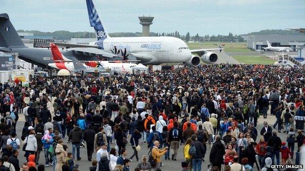 A380 at Paris airshow