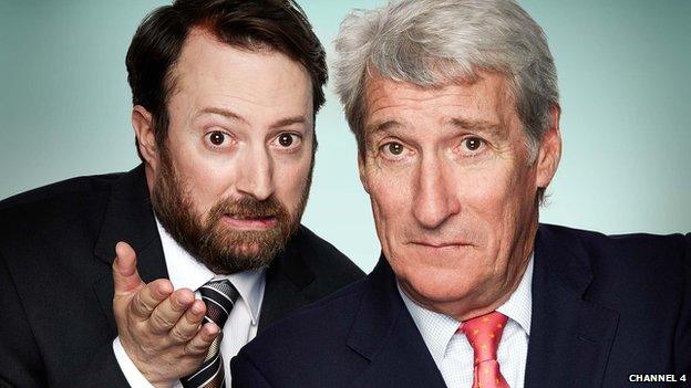 David Mitchell and Jeremy Paxman