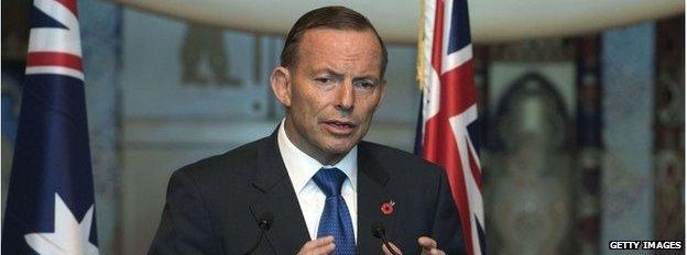 Australian PM Tony Abbott