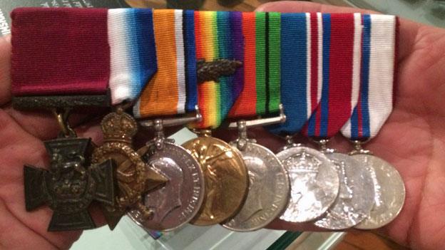 John Grimshaw's various medals