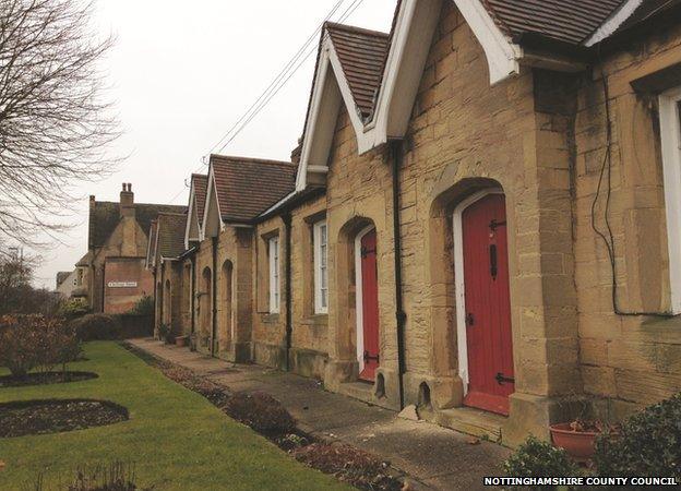 Almshouses on Nottingham Road