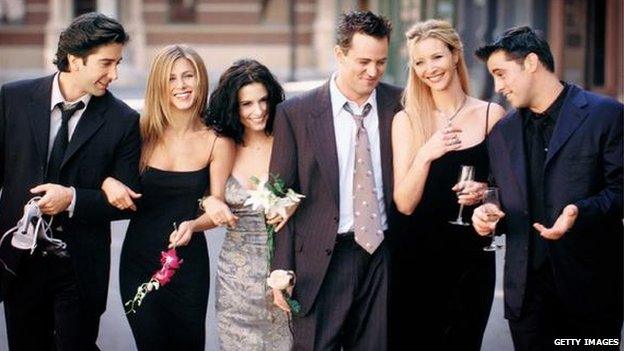 Cast of Friends in 2001