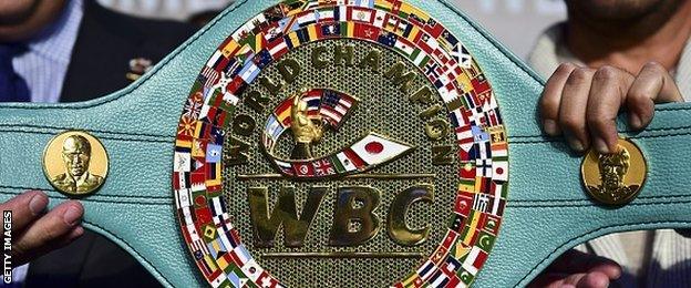 WBC boxing belt